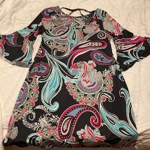 Boutique swing dress with pockets sz L (10/12)